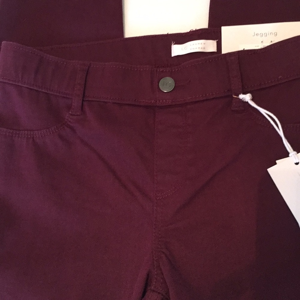 🆕 LC Lauren Conrad Wine pullon Jeggings - Picture 2 of 4